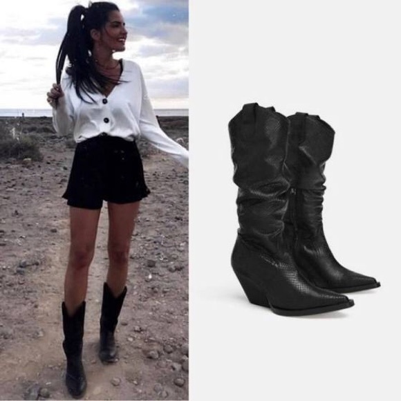 python boots zara